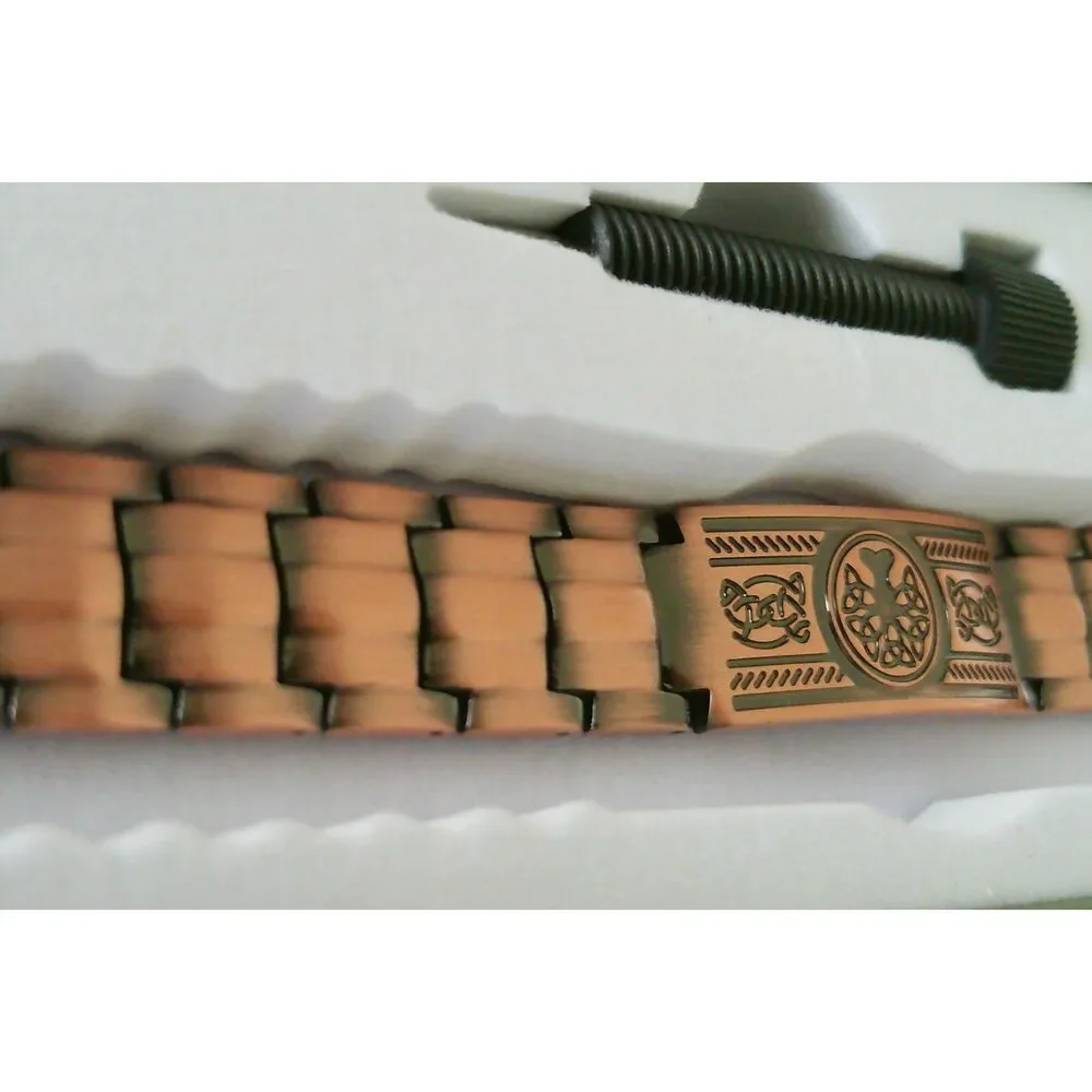 Men's 99.99% Pure Copper Tree of Life Magnetic Bracelet Adjustable